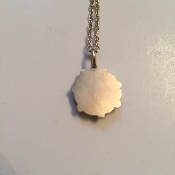 🌺 NECKLACE VINTAGE FLOWER PENDANT STERLING CHAIN - Picture 8 of 8